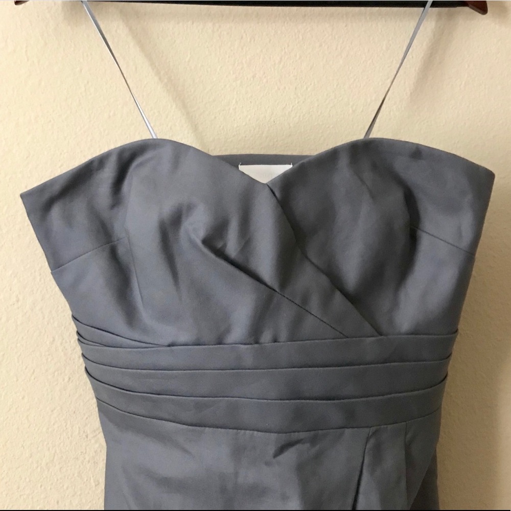 J CREW Gray Strapless Dress
